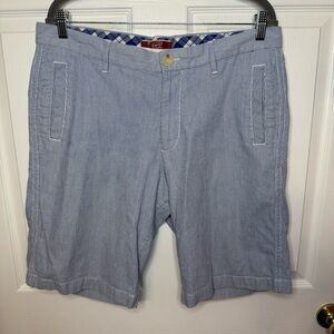 Original Penguin by Munsingwear Men’s Blue and White Stripes Mens Shorts Size 36